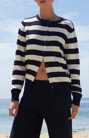 John Galt Striped Amalie Cardigan | PacSun