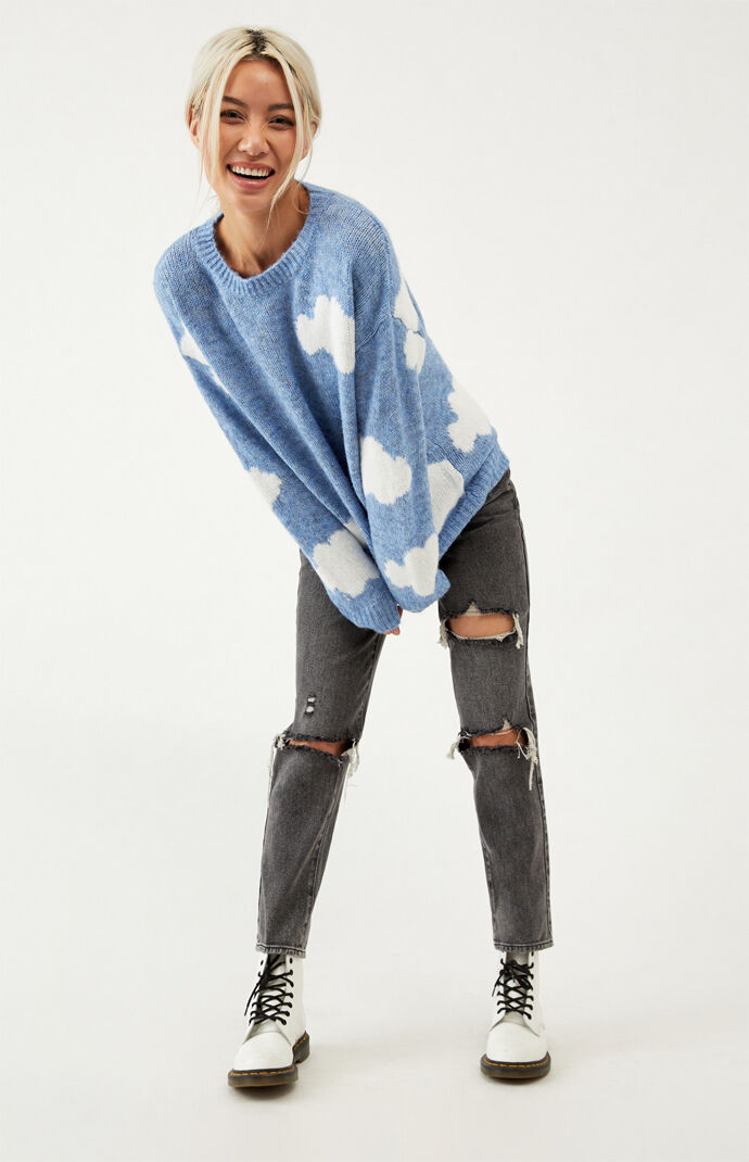 Little Lies Cloud Pattern Sweater | PacSun