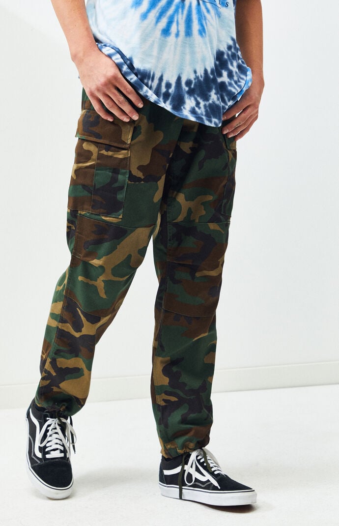 Access Mens Camouflage Cargo Pants with Belt
