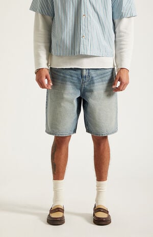 Parker Baggy Jean Shorts Medium Blue Tint image number 3