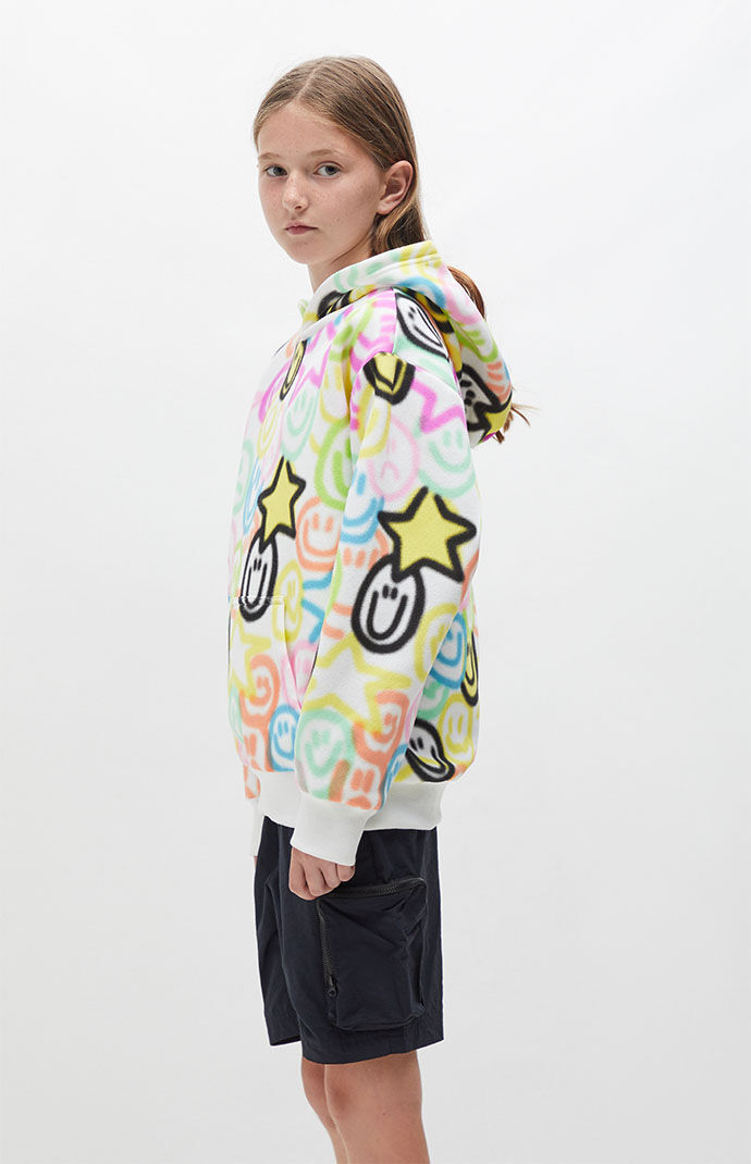 PacSun Kids Airbrush Dreams Smiley AOP Hoodie PacSun