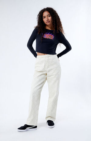 Flaming Graffiti Long Sleeve T-Shirt image number 3