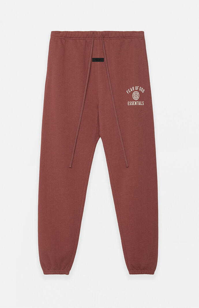 Fear of God ESSENTIALS Crimson University Fleece Sweatpants | Pacsun