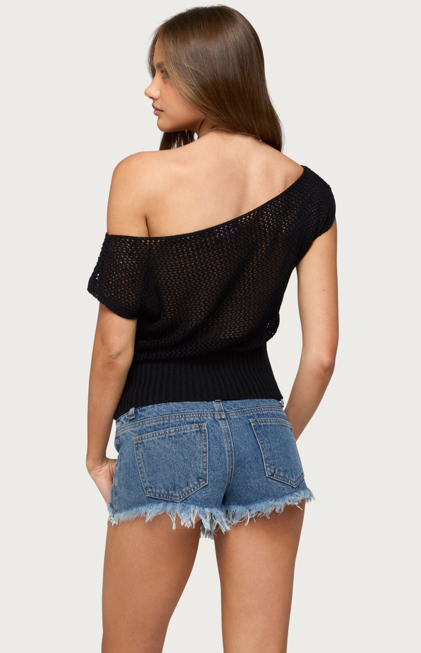 Edikted Cyra Floral Off The Shoulder Knit Top