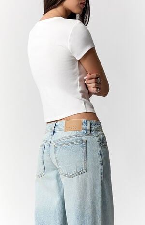 Kaia Ultimate Low Rise Baggy Jeans Light Blue Wash image number 5