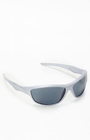 Silver Plastic Racer Sunglasses image number 1