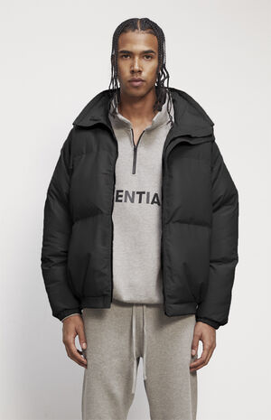 PacSun Black Hooded Puffer Jacket