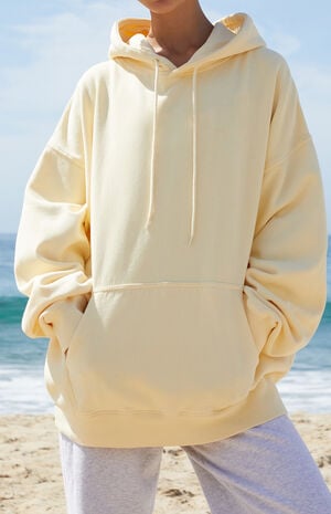 Yellow Christy Oversized Hoodie image number 1