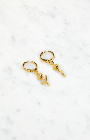 Rose Bud Earrings image number 2