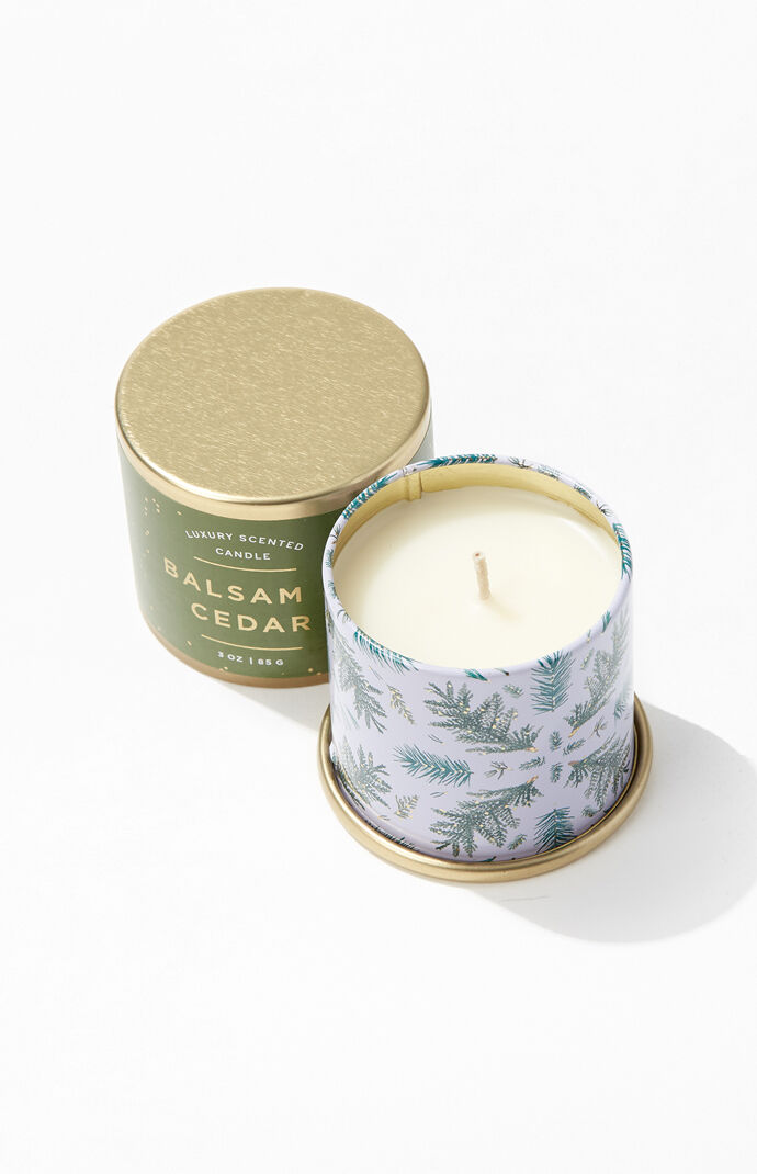 Balsam & Cedar Small Pillar Candle