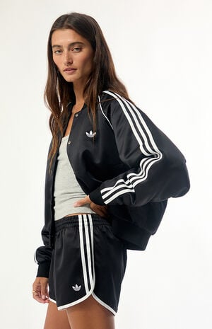 Satin 3-Stripe Sprinter Shorts image number 4