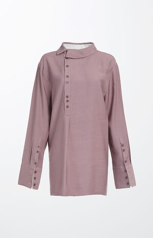 Taylor Ivory & Grape Smoke Combo Long Sleeve Shirt image number 3
