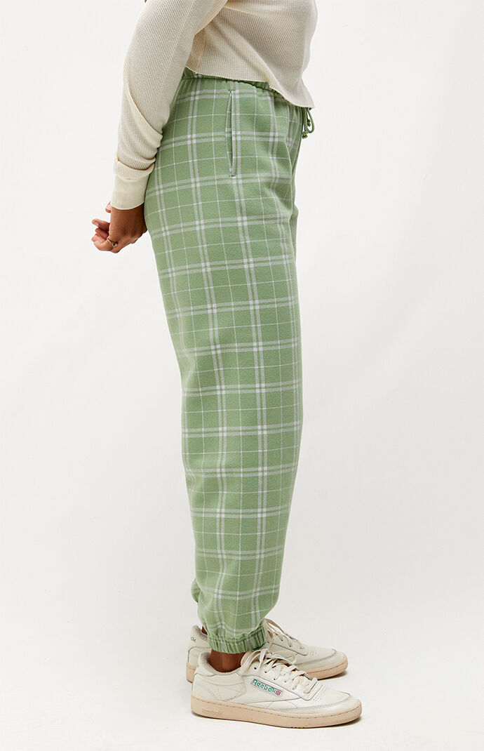Plaid clearance joggers pacsun