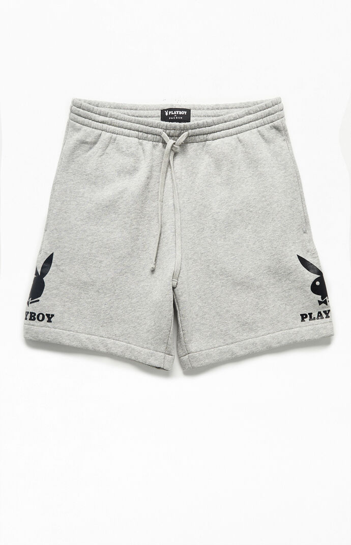 Playboy By Pacsun Gray Double Sweat Shorts At Pacsun Com