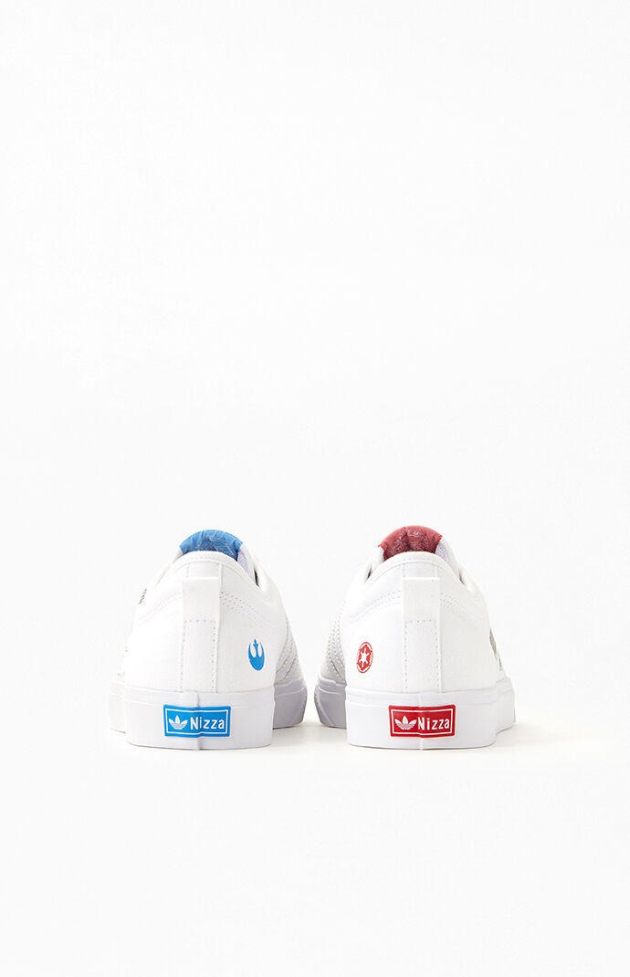 adidas originals nizza x star wars trainers in white