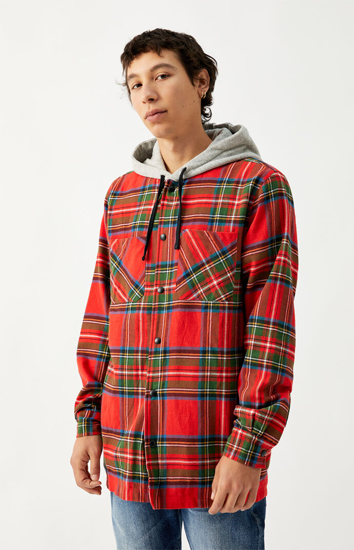Tartan Plaid Hooded Shacket