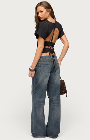 Salie Cutout Flutter Top image number 5