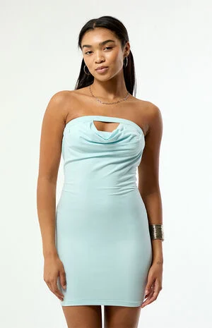 Jada Strapless Cowl Mini Dress image number 2
