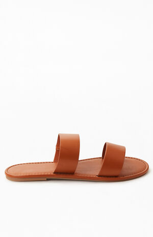 Women's Pu Double Strap Sandals image number 2