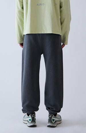 Black Fleece Jogger Sweatpants image number 6