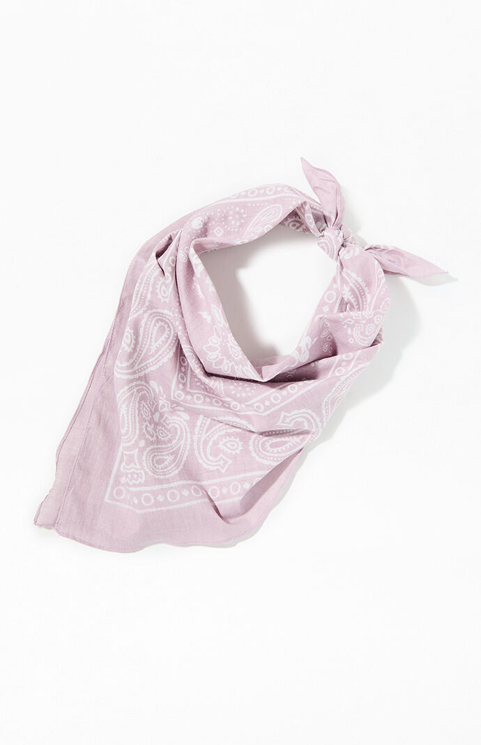 LA Hearts Purple Paisley Bandana | PacSun