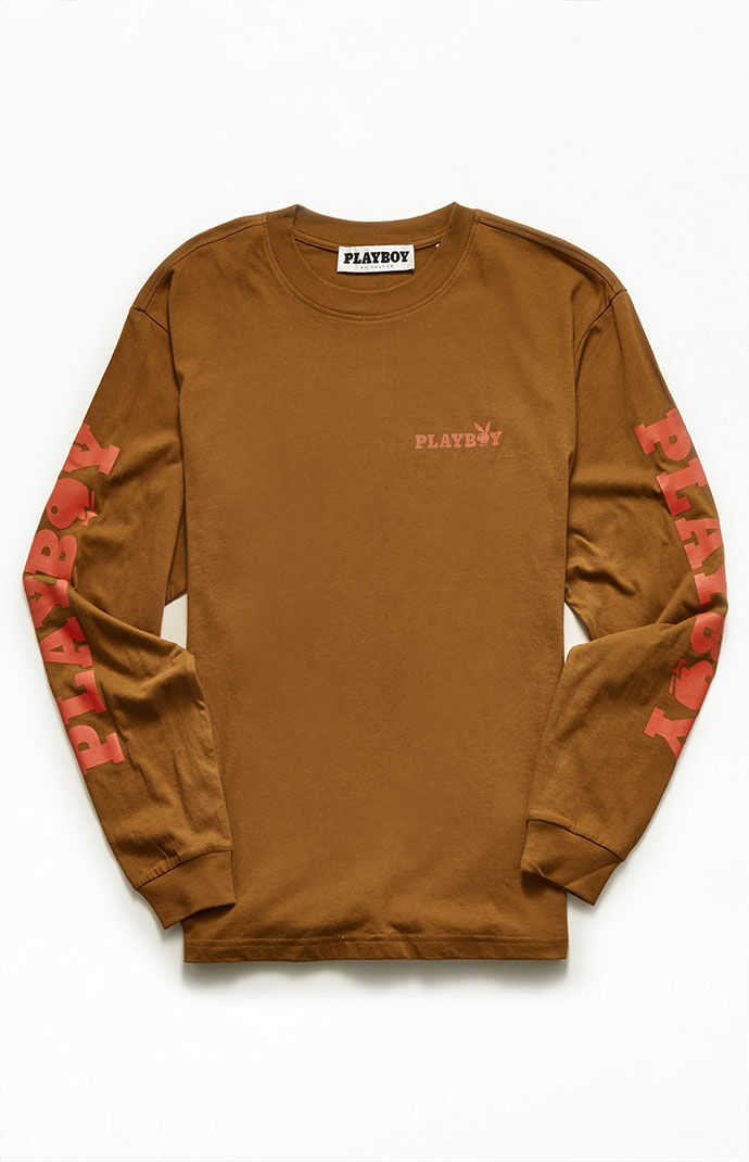 Playboy By PacSun Logo Long Sleeve T Shirt PacSun