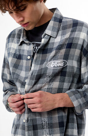 Logo Flannel Long Sleeve Shirt image number 5