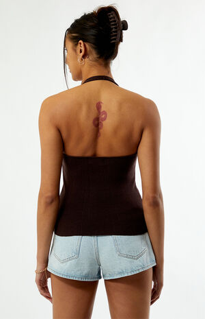 Femme Sweater Halter Top image number 4