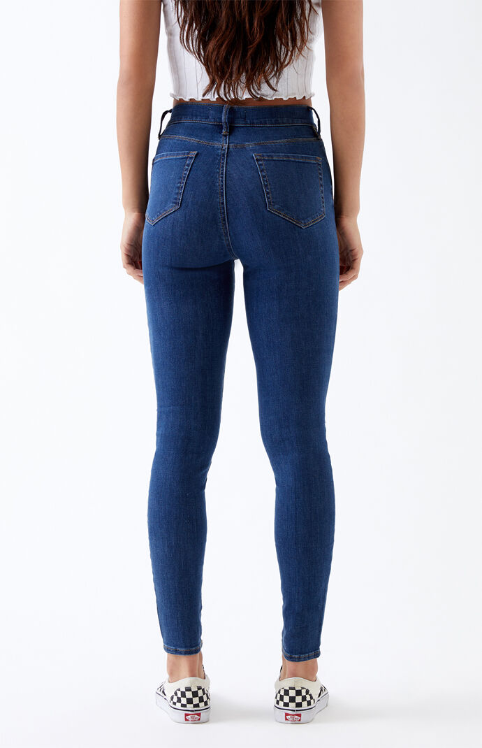 Ashlyn Blue Super High Waisted Jeggings
