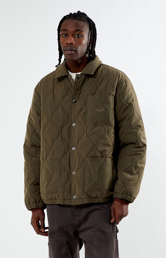 Olive coach jacket best sale