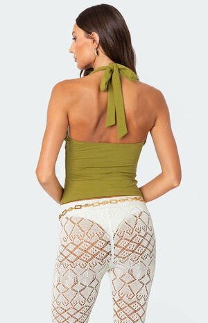 Poet Cinched Halter Top image number 3