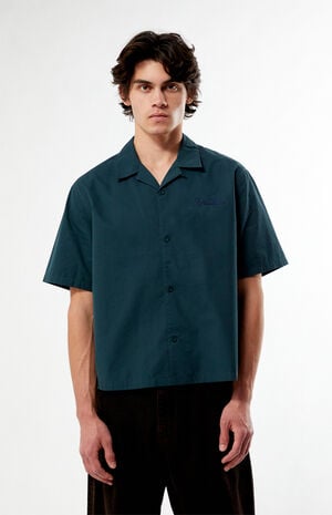 Farms Green Woven Camp Shirt image number 1