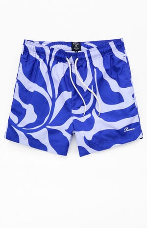 Blue Vines AOP 4.5'' Swim Trunks