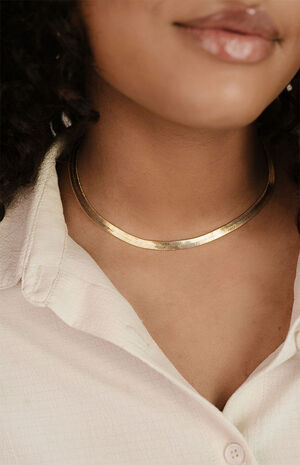 Brooklyn Flat Herringbone Necklace image number 2