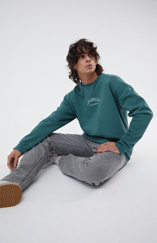 Front Embroidery Crew Neck Sweatshirt - Ready to Wear