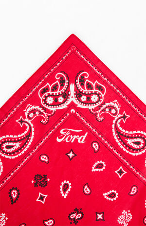Red Paisley Bandana Red Paisley Bandana image number 3