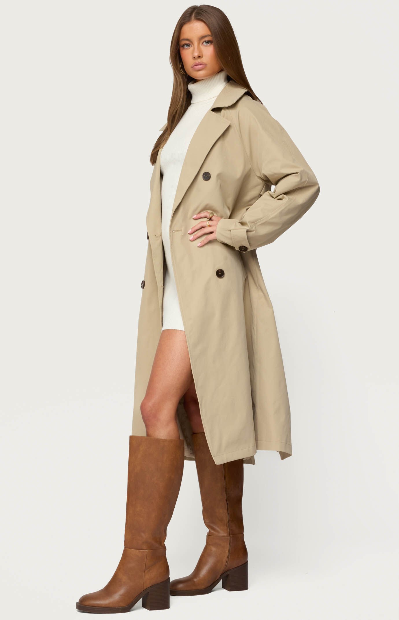 Edikted Amur Maxi Trench Coat