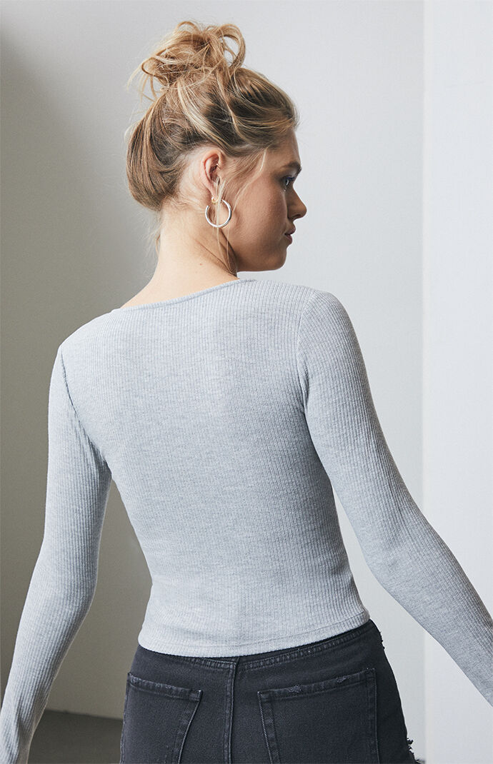 Zoey Zip Up Long Sleeve Top