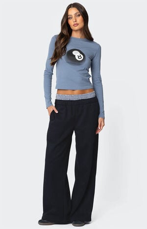 Gingham Boxer Detail Sweatpants image number 4