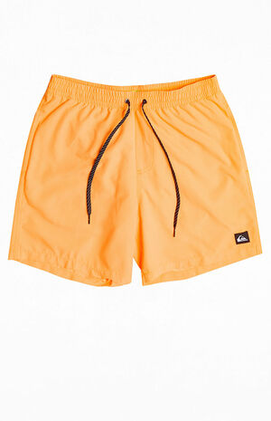 Orange Recycled Everyday 17" Volley Swim Trunks image number 1
