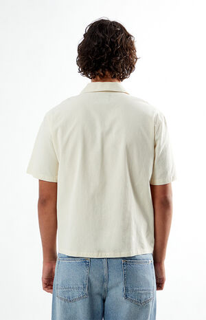 Cream Arlo Oversized Camp Shirt image number 3