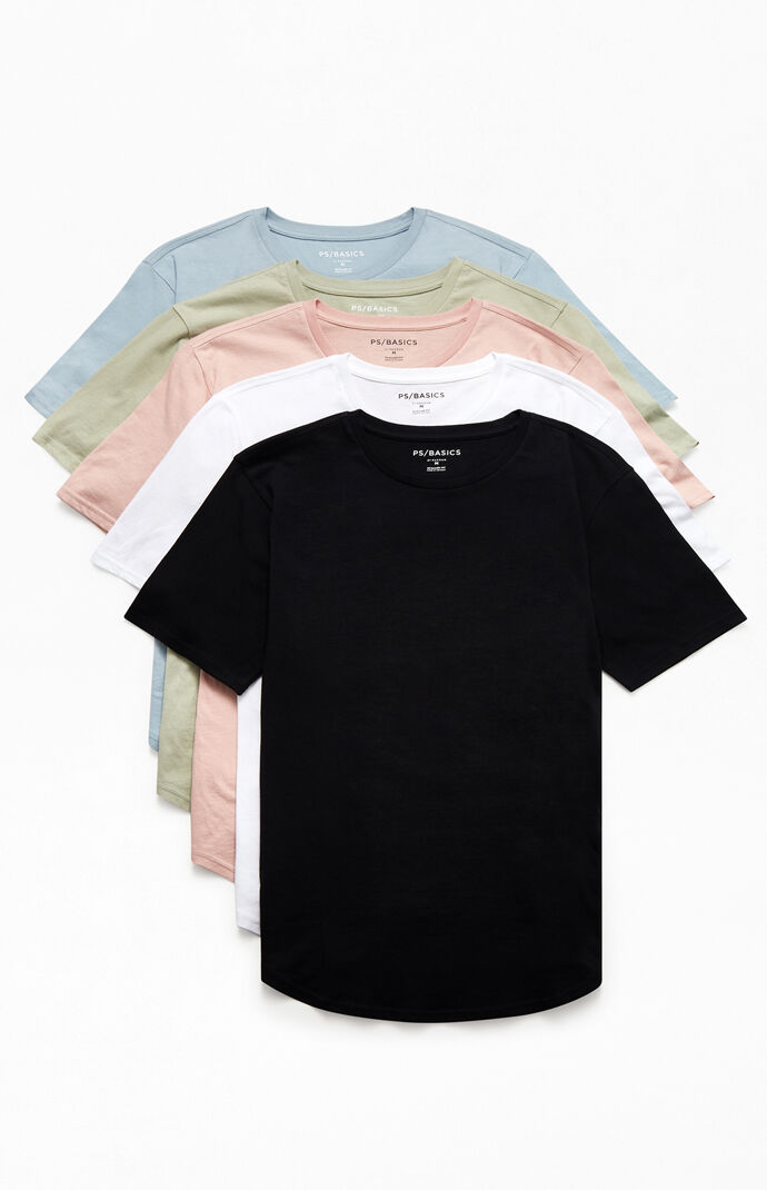 5-Pack Scallop T-Shirts