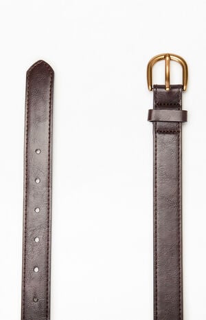 Faux Leather Buckle Belt image number 2