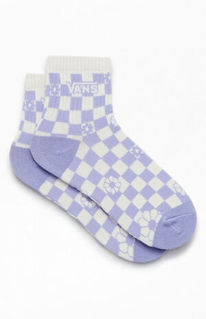 Checkerboard PNP Half Crew Socks image number 2