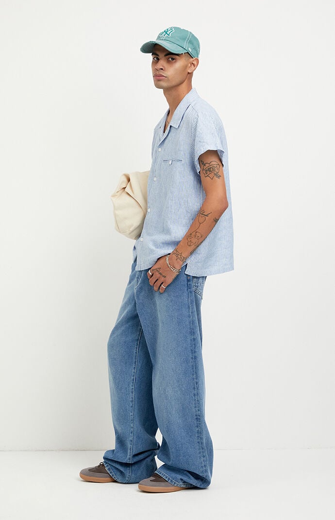 Pacsun Blake Extreme Baggy Jeans Lighter Blue