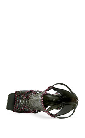 Women's Indrani Olive Gladiator Stiletto Sandal Booties image number 4