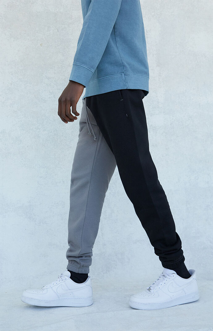 Black Basic Fleece Sweatpants