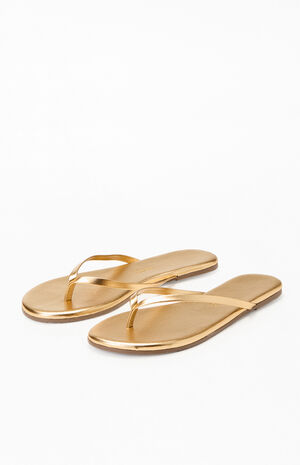 Women's Gold Metallics Sandals image number 2