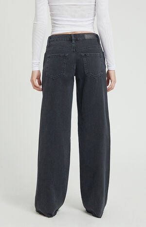 Casey Low Rise Baggy Jeans Washed Black image number 4