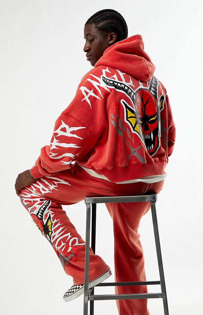 Netflix x Stranger Things Red Hellfire Club Hoodie | Pacsun